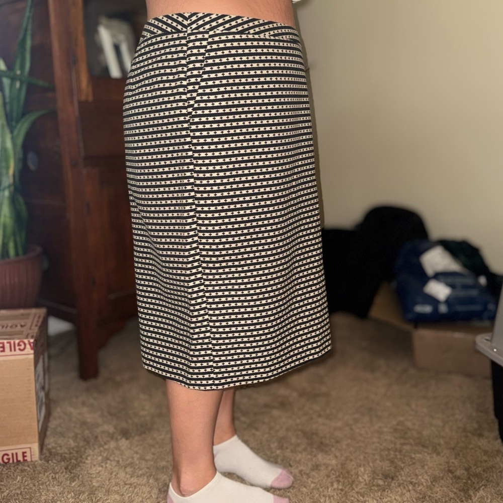 Merona Black and White Pencil Skirt